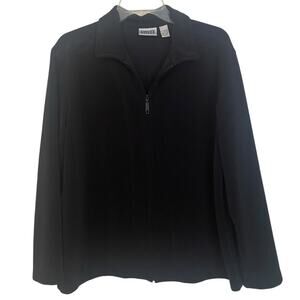 Chico’s Black Full Zip Jacket‎ Medium